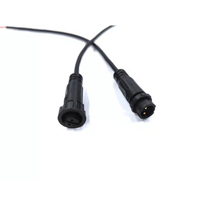 Zwart de Nominale spanningmannetje van M12 4 Pin Waterproof Cable Connector 250V