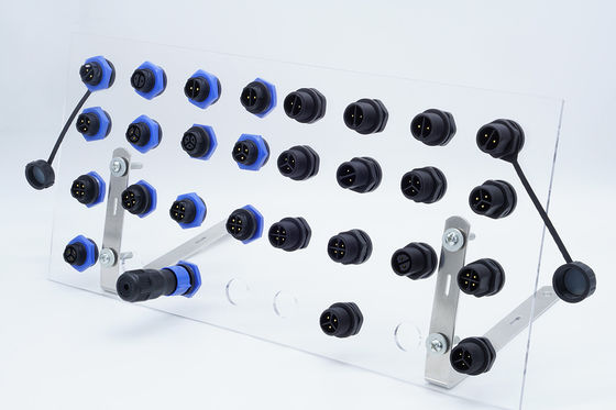 Zelfvergrendelende waterdichte stekkerconnector M20 PA66 Buiten LED-stekkerconnector