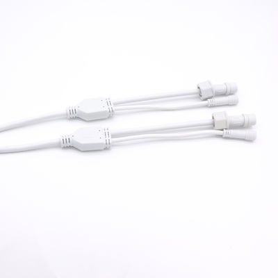 Buitengelijk LED-licht PVC waterdicht Y-connector IP68 2 Core kabelconnector