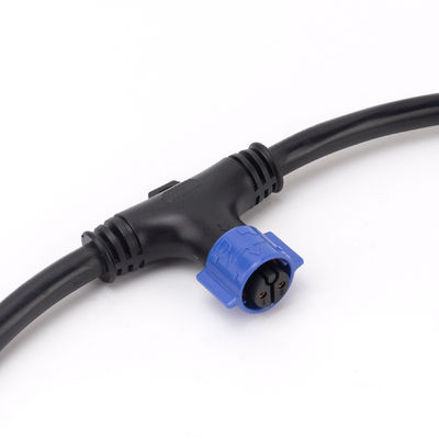 IP67 Mannelijke Vrouwelijke PVC T-type waterdichte connector voor LED-licht