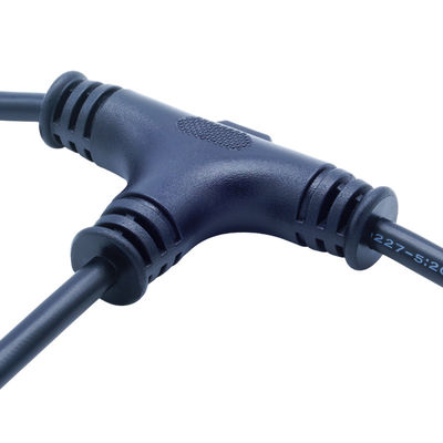 IP68 waterdicht T-type aansluiting 250V 10A Nylon/PVC stekker