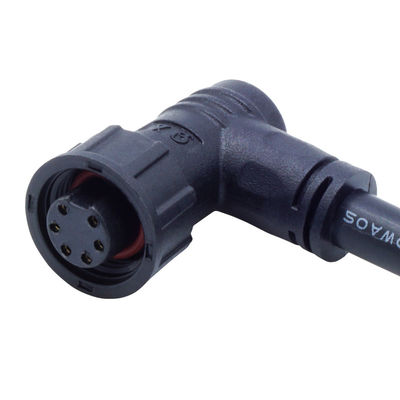 PA66 schroeftype waterdicht aansluiting M12 Ellebogenkop voor elektrische stroom IP68
