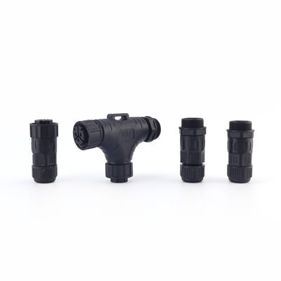 Verzamel schroeftype Tee 3 Ways Waterdichte connectoren, M25 IP68 High Voltage Outdoor LED Waterdichte stroomstok