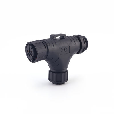 Verzamel schroeftype Tee 3 Ways Waterdichte connectoren, M25 IP68 High Voltage Outdoor LED Waterdichte stroomstok
