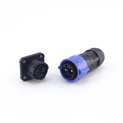 IP67 Paneelmontage Stekker M25 Zelfborgend Buiten LED Licht Waterdichte Stroomconnectoren