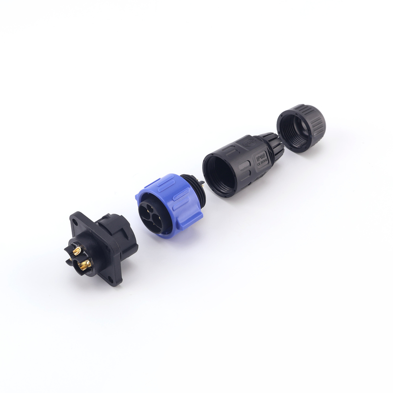 Nieuwe M25 2+1+5 kern, nylon materiaal, hoge spanning, nieuwe energie, waterdicht, IP67, zelfvergrendelende connector.