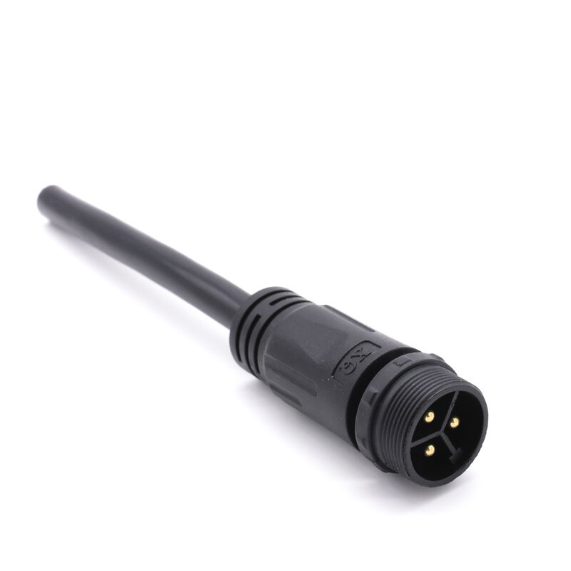 China Fabriek PVC Nylon IP68 Waterdichte connectoren M20 3+3 3+2 Core Groene verlichting Waterdichte stekker